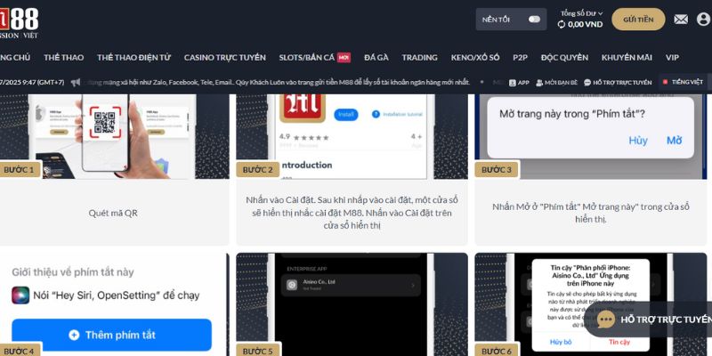 Tải app về IOS chỉ trong tích tắc